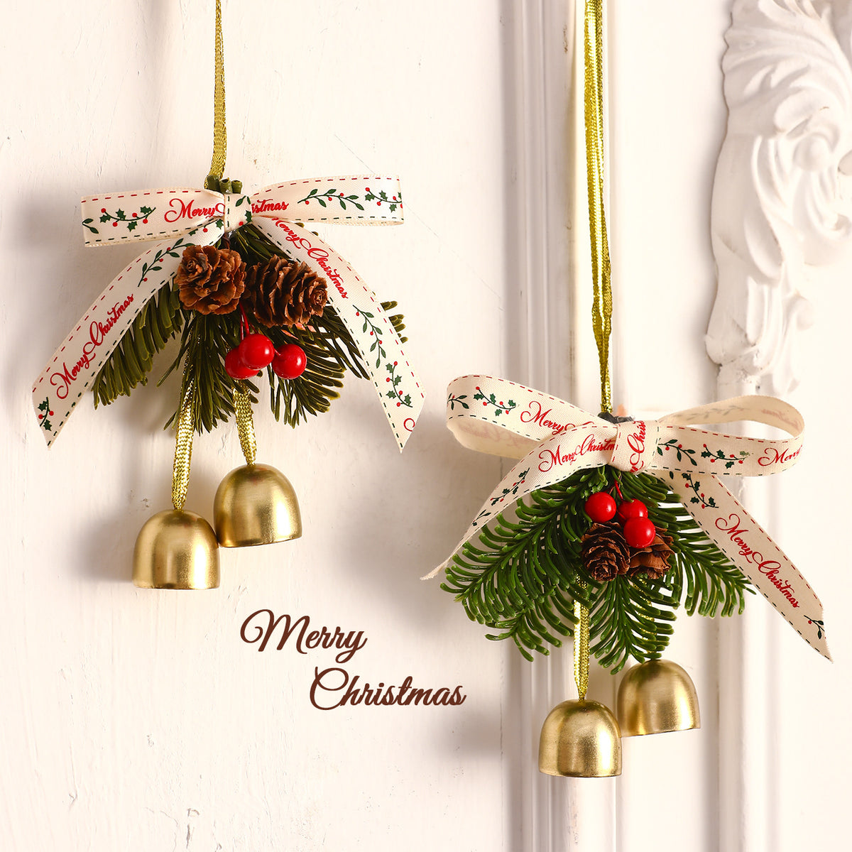 Christmas Hanging Bell Ornament Holiday Door Tree Decor