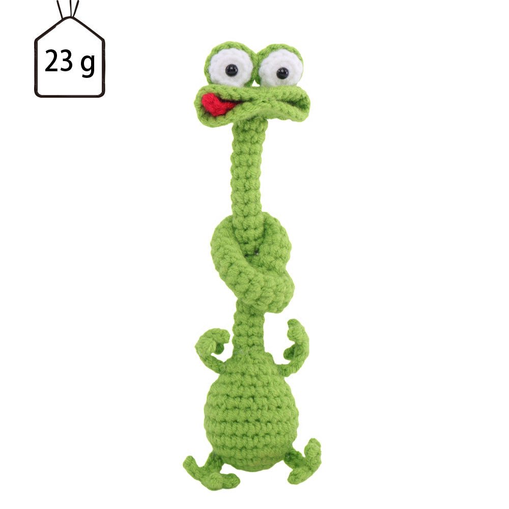 Handmade Crochet Long Neck Plush Toy Soft Stuffed Animal Decor
