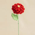 Valentine Handmade Crochet Ranunculus Single Stem Flower