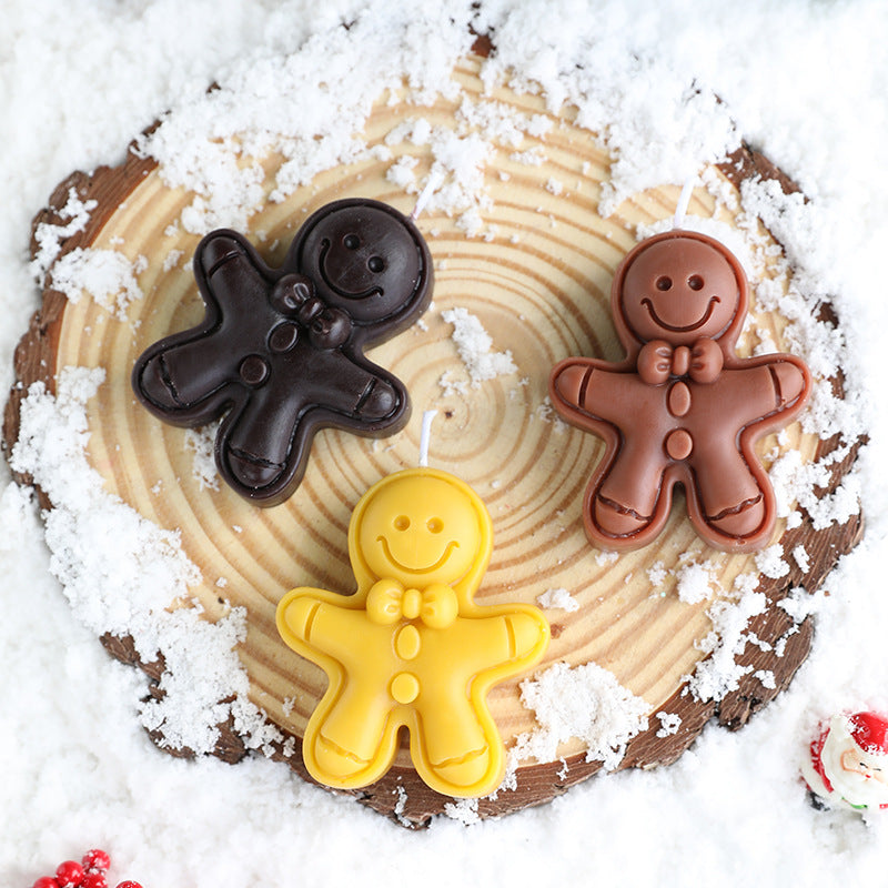 Gingerbread Man Scented Candle Christmas Holiday Decor