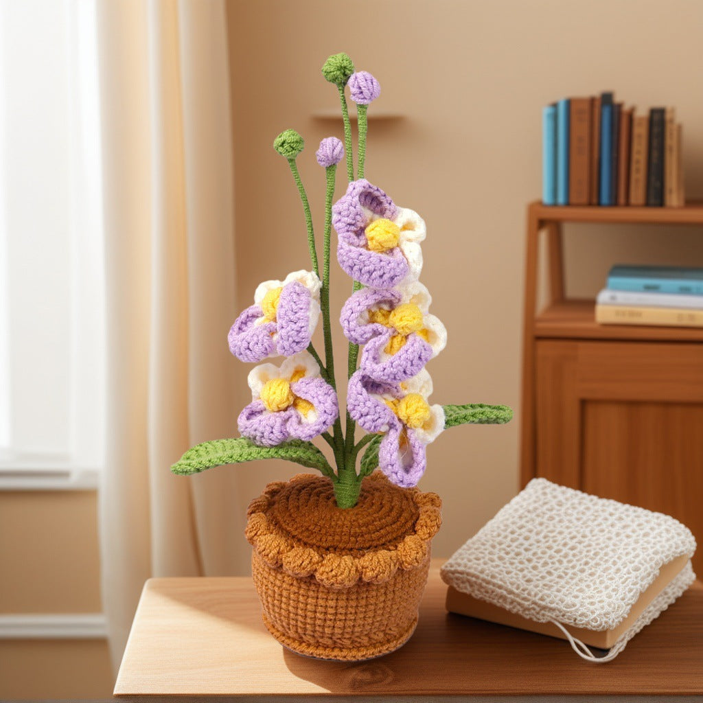 Handmade Crochet Floral Vase Bouquet Table Decor Home Decor