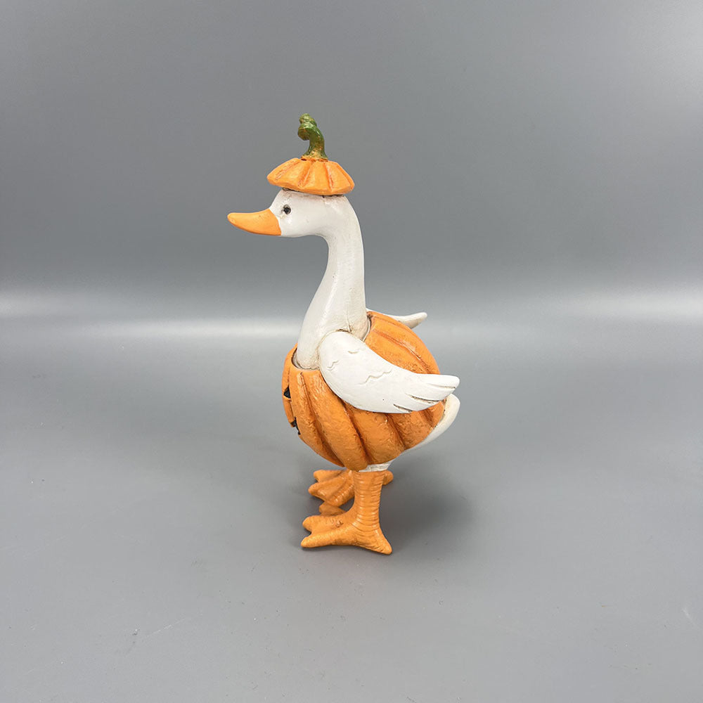 Resin Halloween Duck Figurine Seasonal Tabletop Decor
