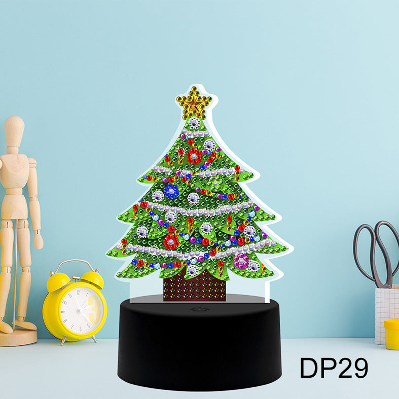 DIY Diamond Painting LED Night Light USB Desk Decor Kit