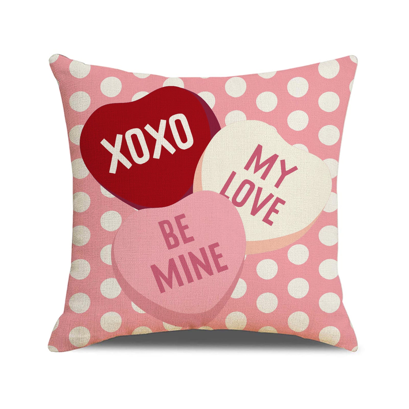 Valentine Candy Heart Pillow Covers Romantic Home Decor