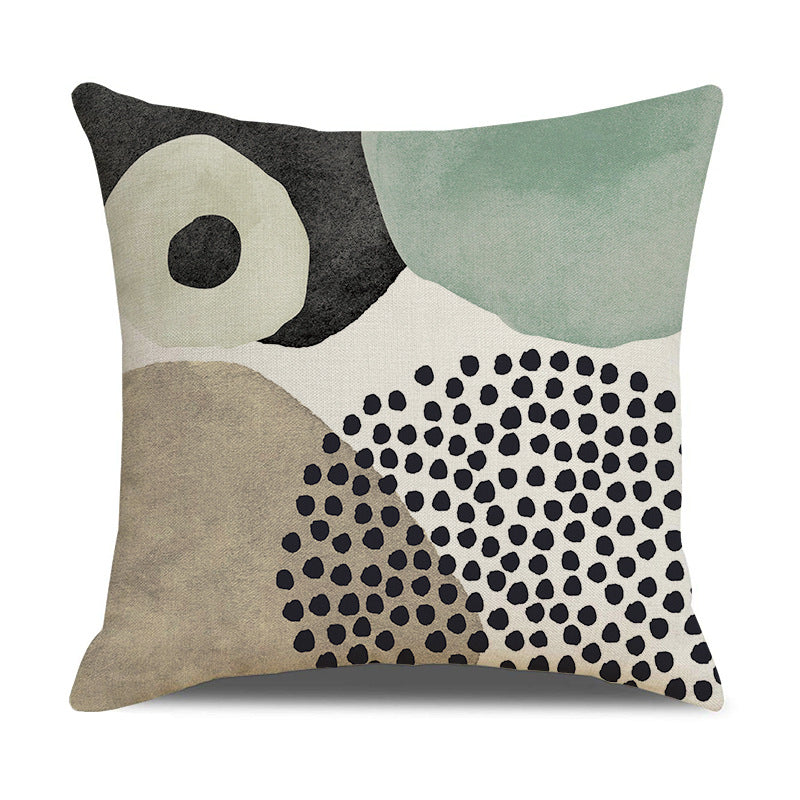 Modern Abstract Linen Throw Pillow Cover for House Decor
