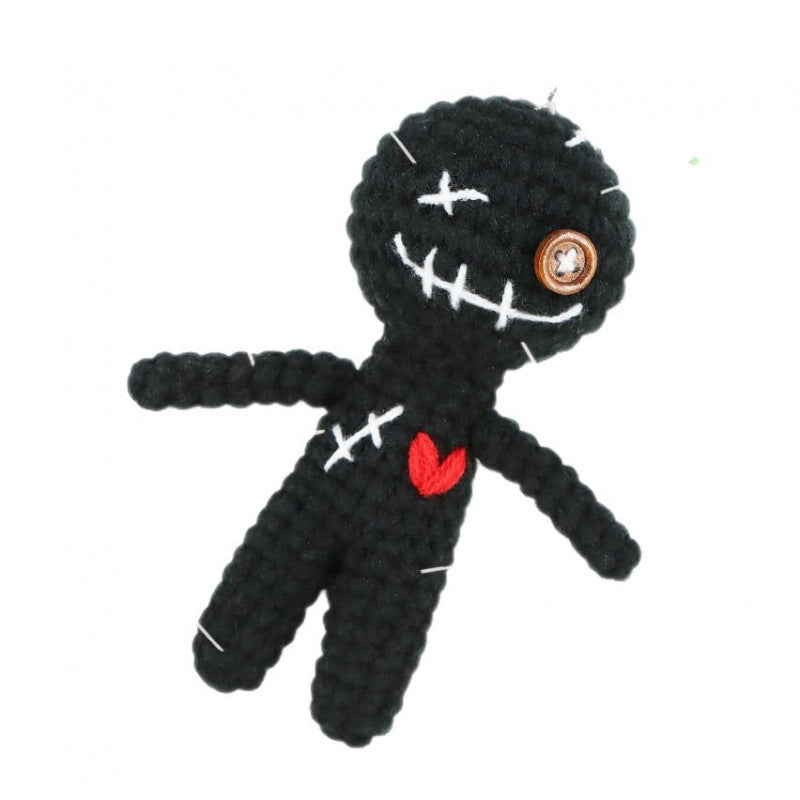 Handmade Crochet Voodoo Doll Plush Figurine Halloween Decor