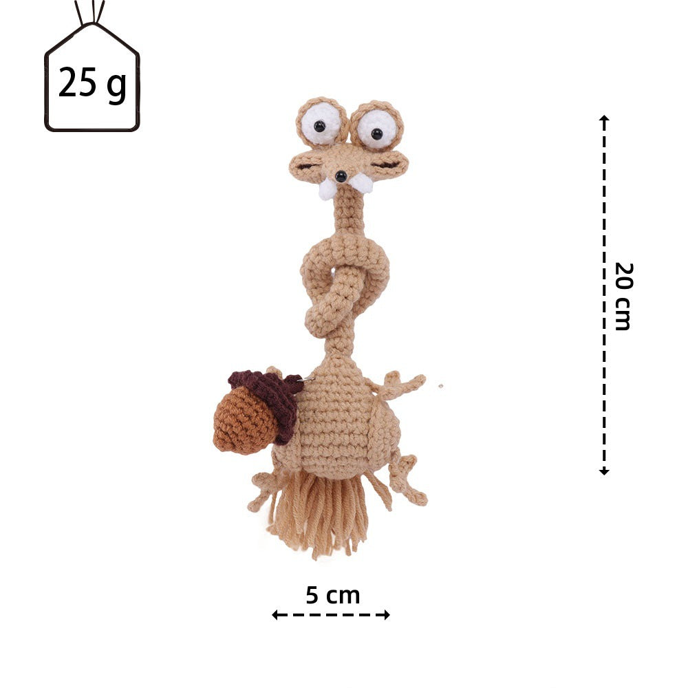 Handmade Crochet Long Neck Plush Toy Soft Stuffed Animal Decor