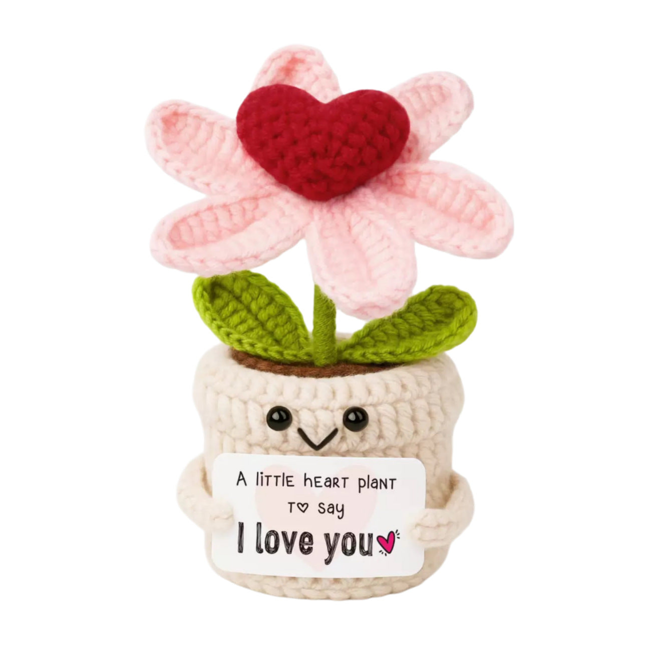Handmade Crochet Flower Plant Plush Positive Gift