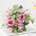 Valentine Artificial Rose Bouquet Home Decor Faux Floral