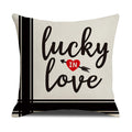 Valentine Love Pillow Covers Red Heart Plaid Home Decor