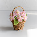 Valentine Holiday Decorations Crochet Flower Handmade Decor