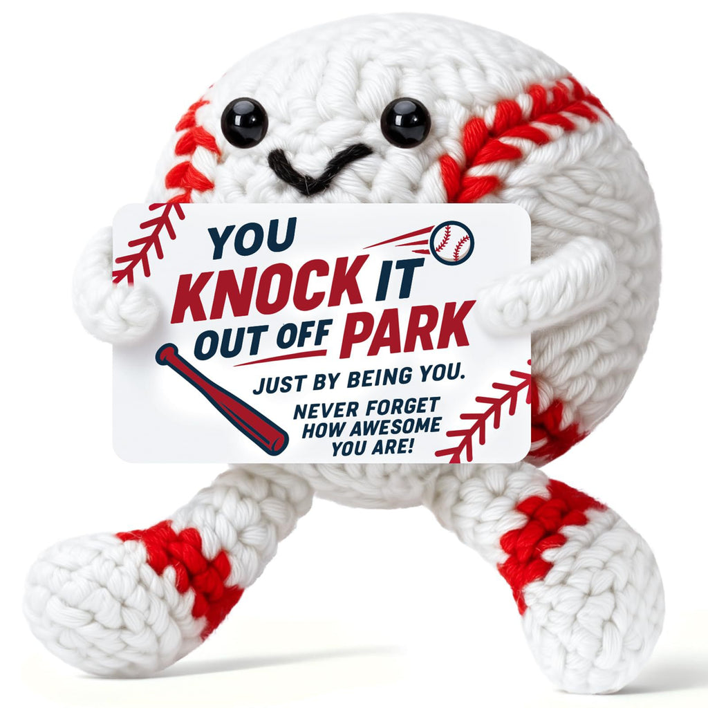 Handmade Crochet Sports Ball Plush Gift Decor