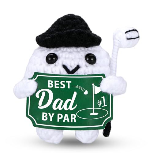 Handmade Crochet Golf Ball Plush Sports Gift Decor