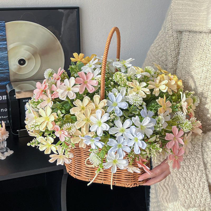 Artificial Daisy Flower Stem Faux Silk Spring Floral Decor
