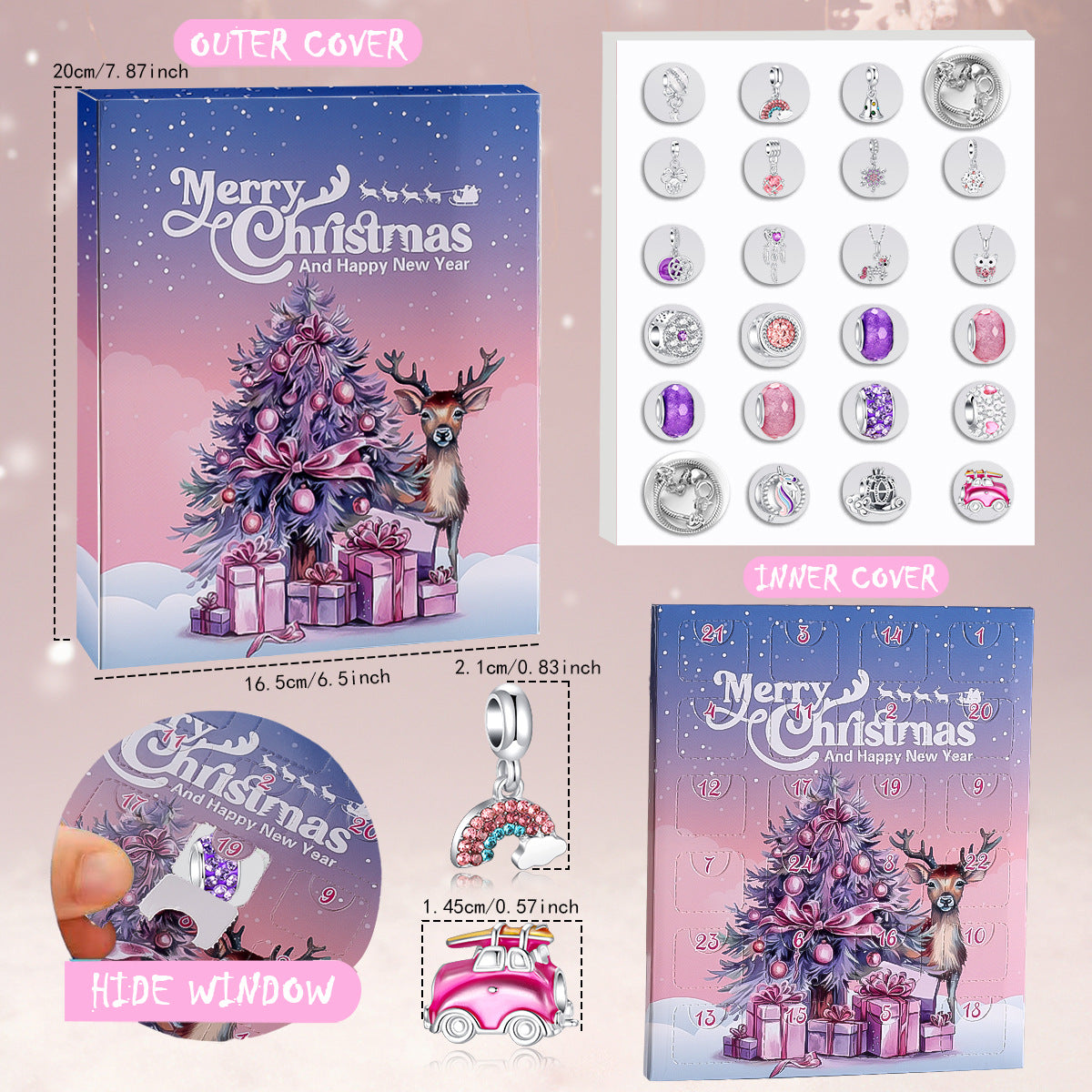 Christmas DIY Beaded Bracelet Advent Calendar Set
