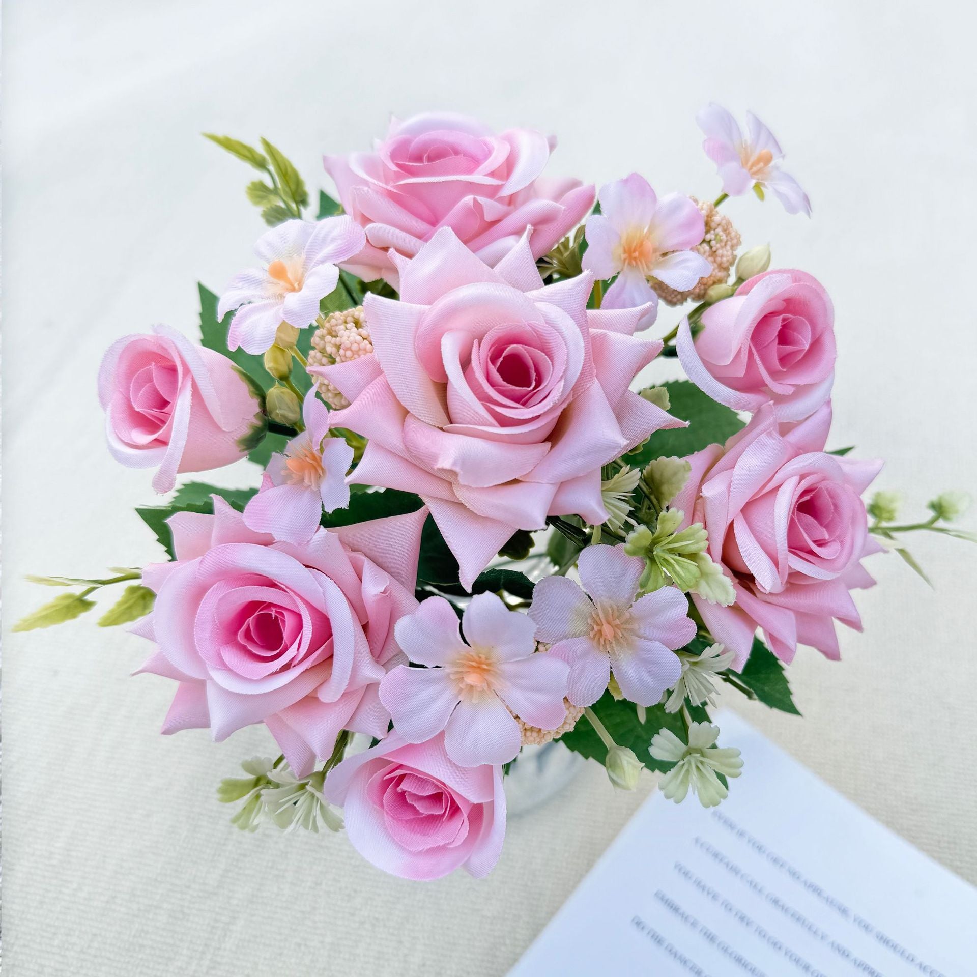 Valentine’s Day Romantic Faux Rose Bouquet Home Decor Gift