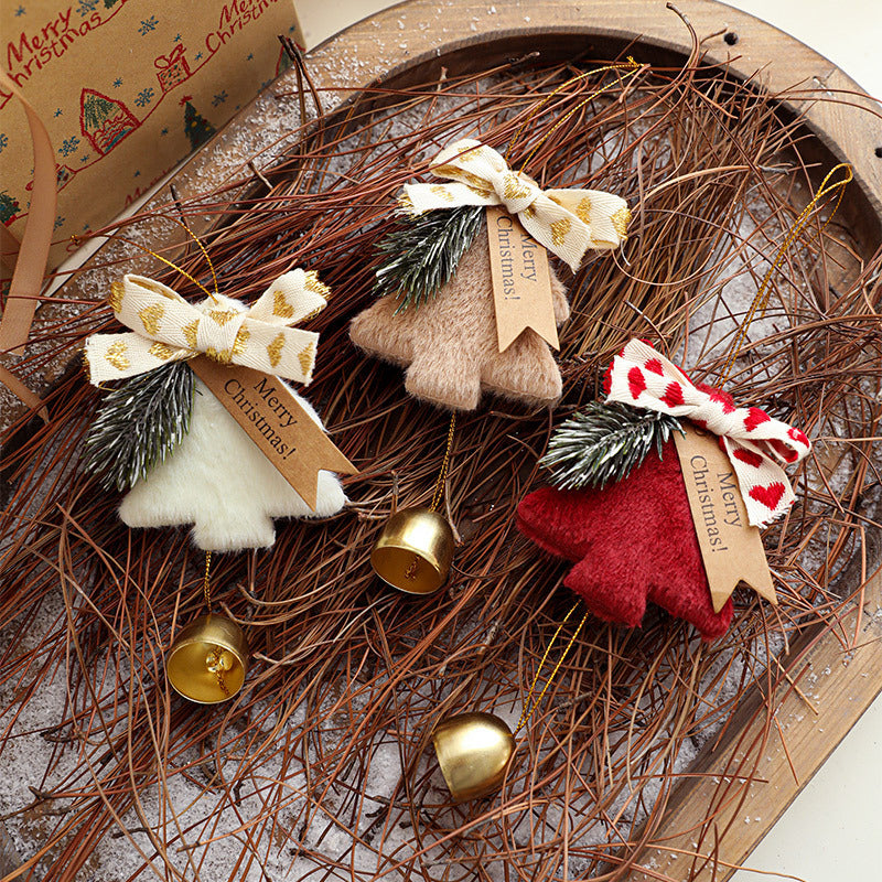 Plush Fabric Christmas Tree Hanging Ornament Decoration