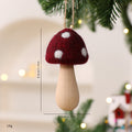 Felt Mushroom Hanging Ornament Woodland Christmas Decor
