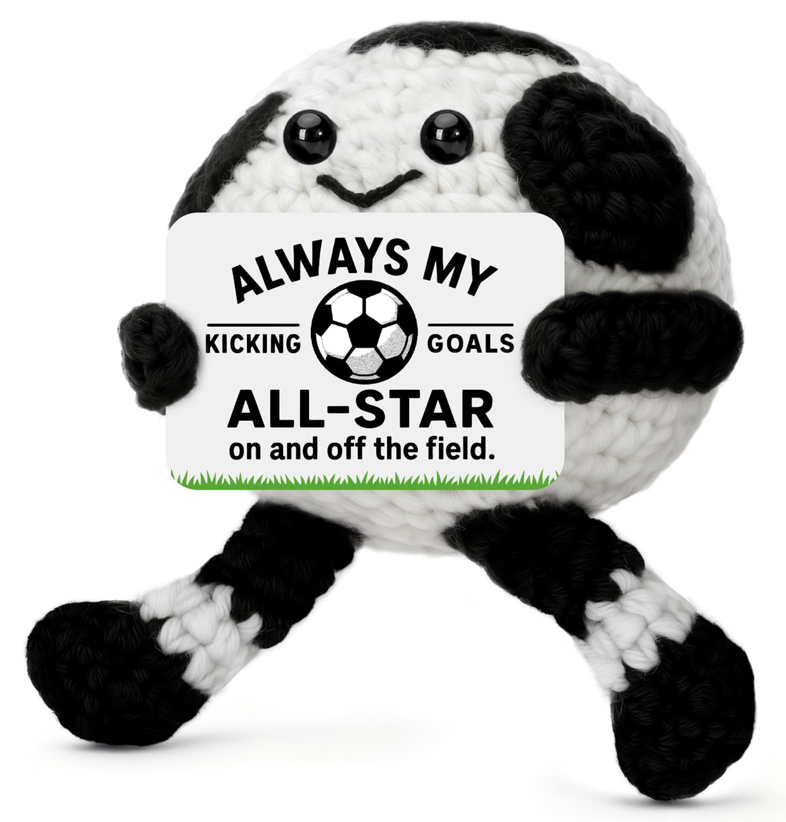 Handmade Crochet Sports Ball Plush Gift Decor
