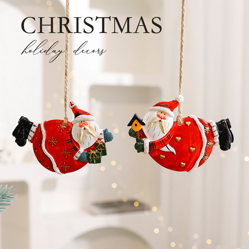 Resin Christmas Hanging Ornament Holiday Tree Decoration