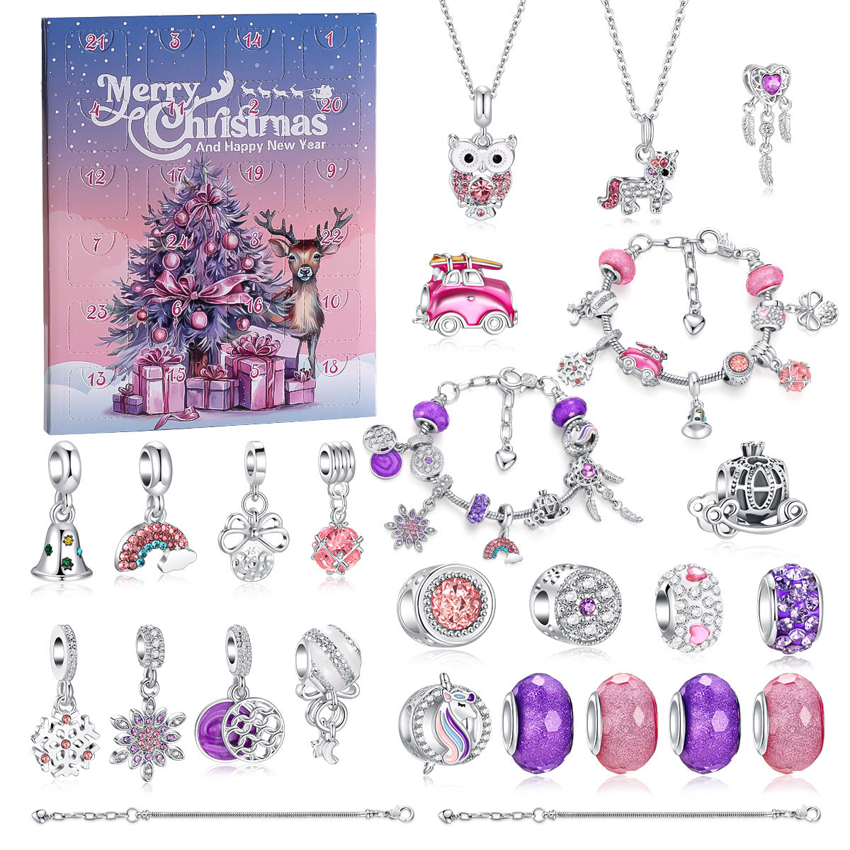 Christmas DIY Beaded Bracelet Advent Calendar Set