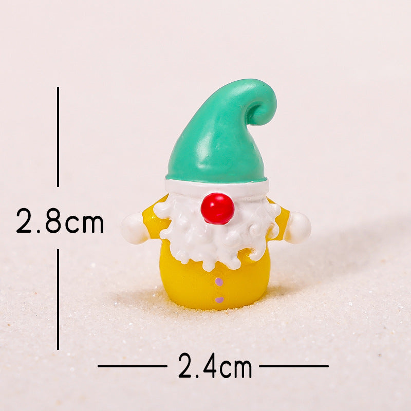 Christmas Gnome Resin Figurine Mini Holiday Decor Collectible