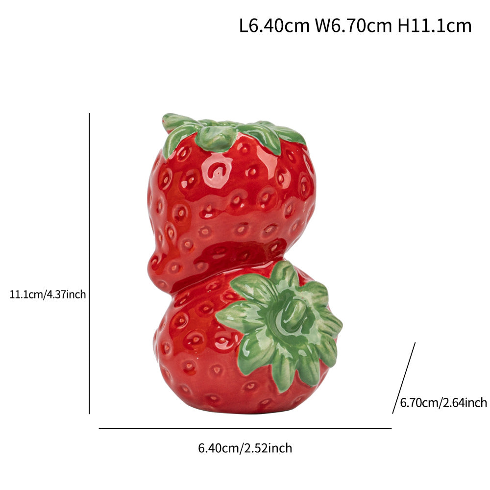 Fruit Ceramic Candle Holder Decorative Tabletop Accent