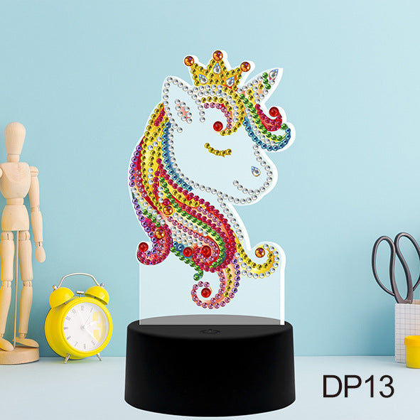 DIY Diamond Painting LED Night Light USB Desk Decor Kit
