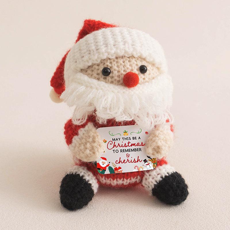 Handmade Crochet Christmas Dolls Santa Snowman Bear Reindeer