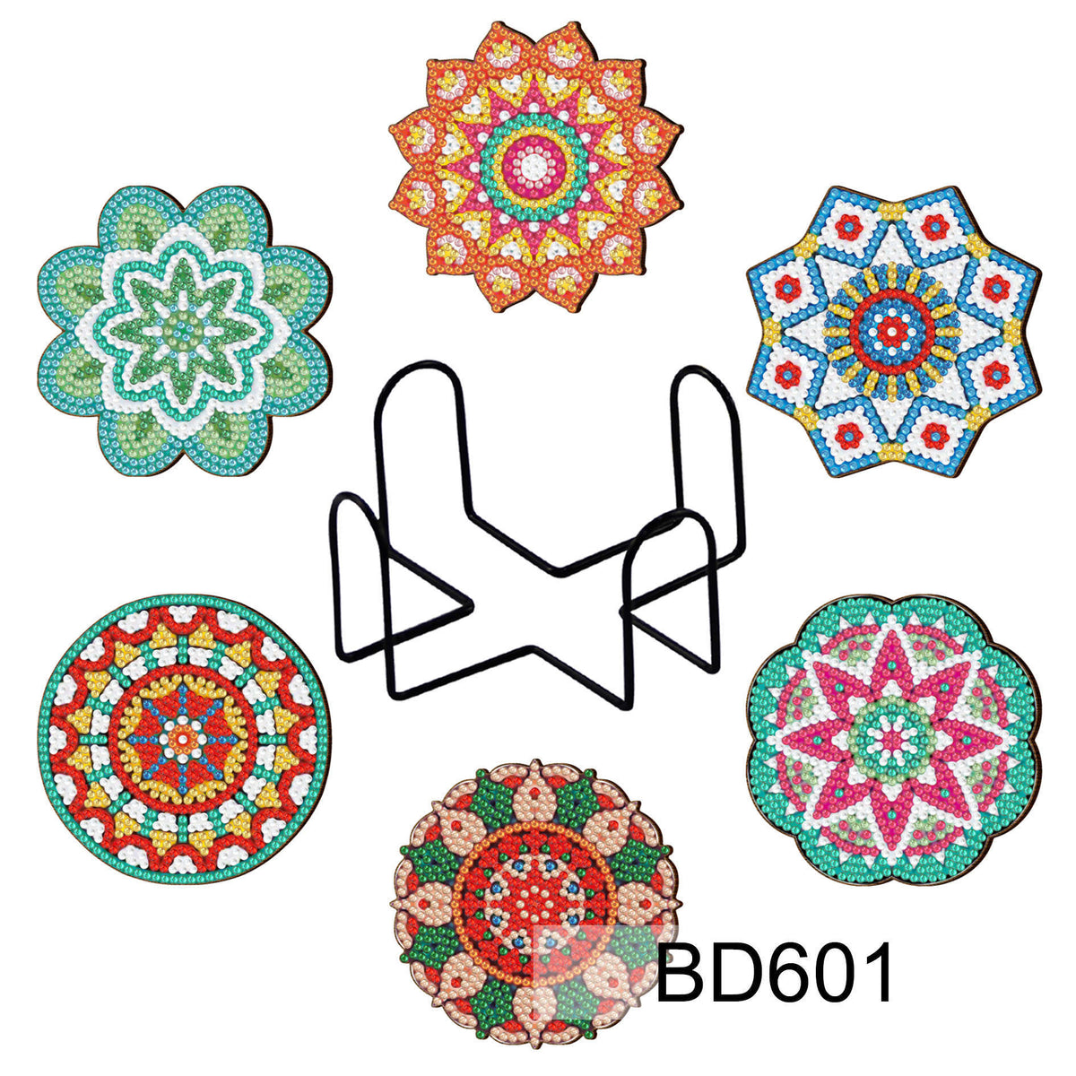 Christmas Diamond Painting Coaster DIY Kit Holiday Craft Set