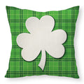 St Patrick’s Day Linen Throw Pillow Cover Shamrock Print