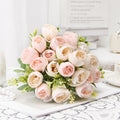Valentine’s Day Peony Rose Faux Floral Bouquet Home Decor