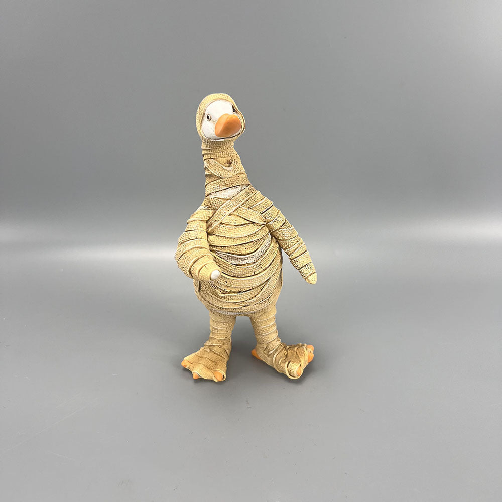 Resin Halloween Duck Figurine Seasonal Tabletop Decor