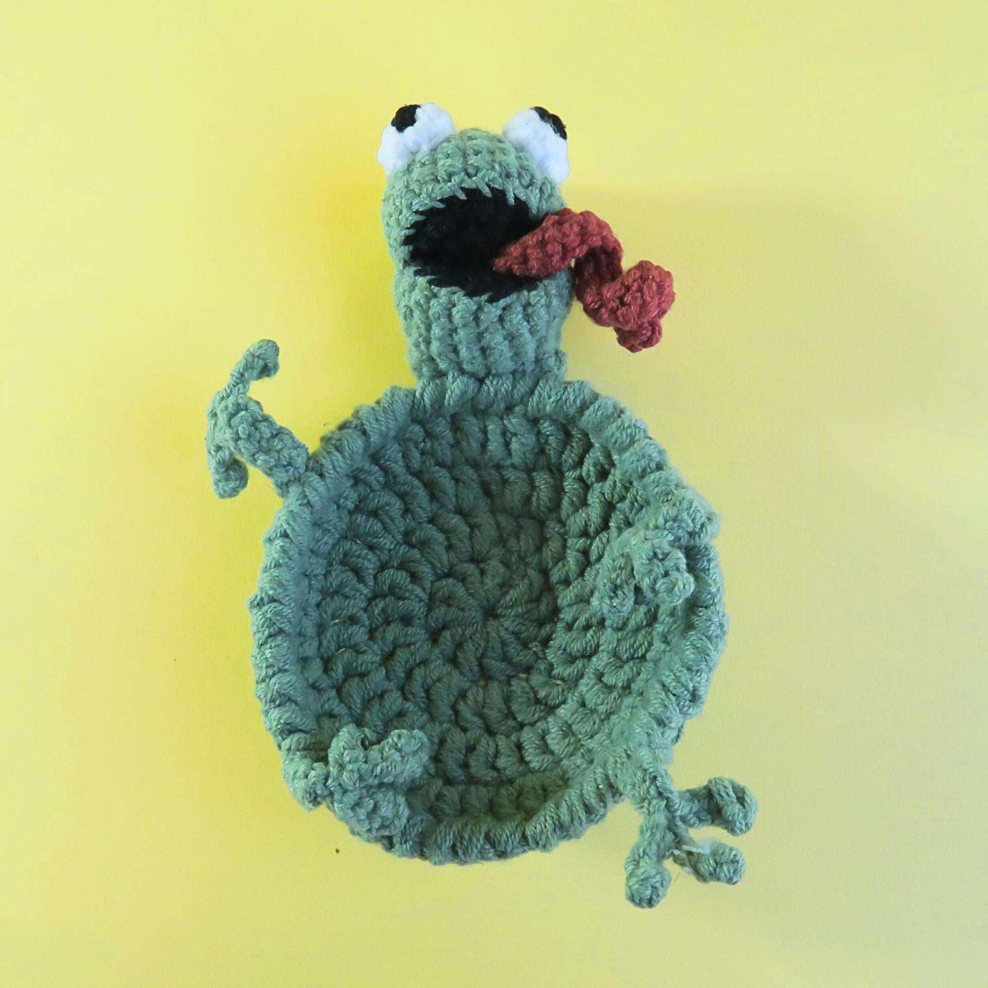 Crochet Animal Coaster Handmade Knit Mug Mat Table Decor