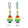 Christmas PU Leather Holiday Charm Keychain Ornament