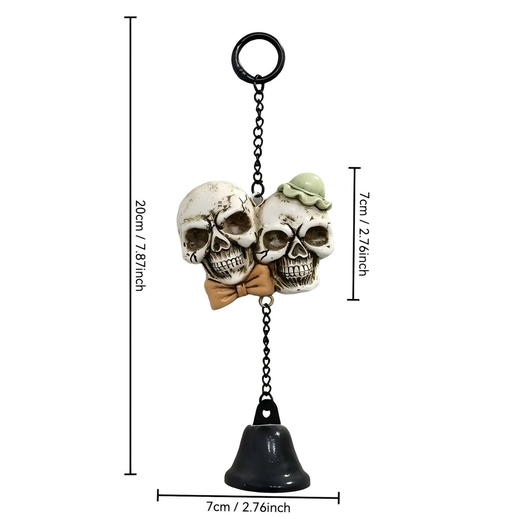Resin Halloween Bell Hanging Ornament Metal Chain Decor