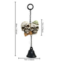 Resin Halloween Bell Hanging Ornament Metal Chain Decor