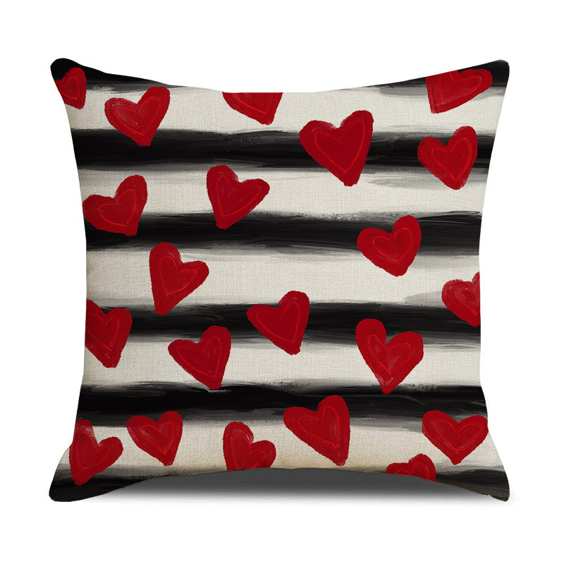 Valentine’s Day Heart Throw Pillow Covers Cute Love Decor
