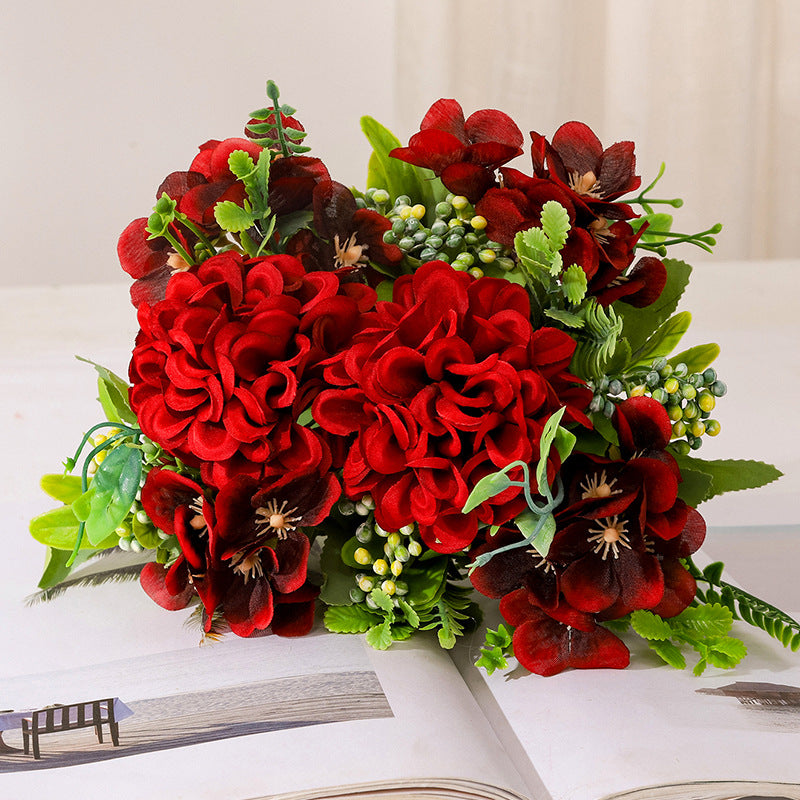 Valentine’s Day Hydrangea Mum Romantic Floral Arrangement