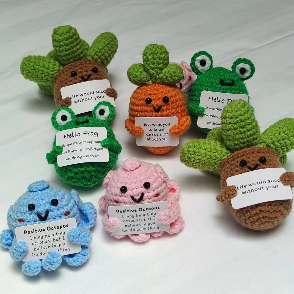 Valentine’s Day Crochet Plush Cute Knitted Positive Gift