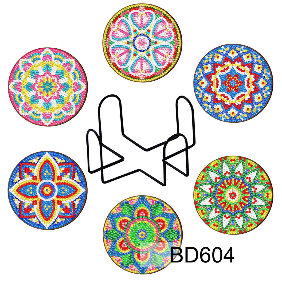 Christmas Diamond Painting Coaster DIY Kit Holiday Craft Set