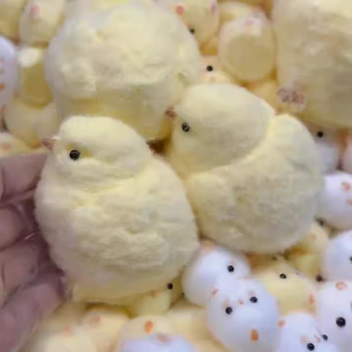 Fluffy Chick Squishy Toy Fast Rebound Stress Relief Toy