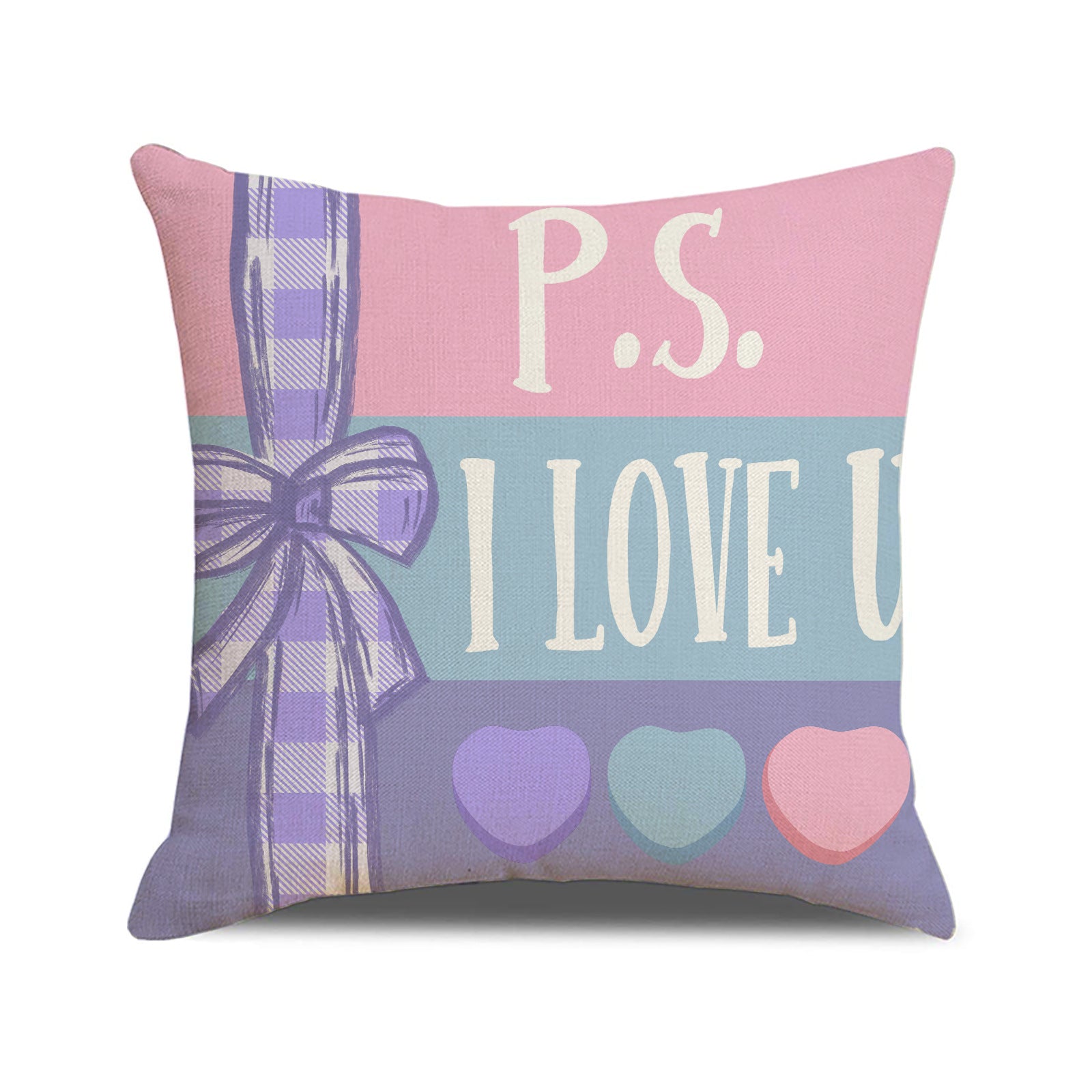 Valentine Candy Heart Pillow Covers Romantic Home Decor