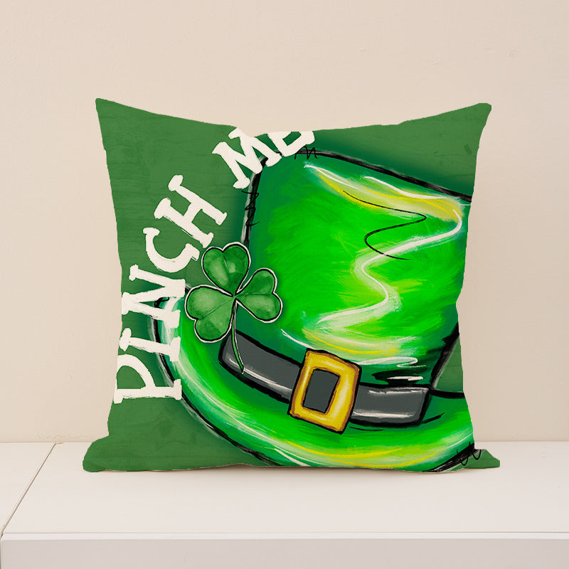 St. Patrick’s Day Shamrock Pillow Cover Home Decor