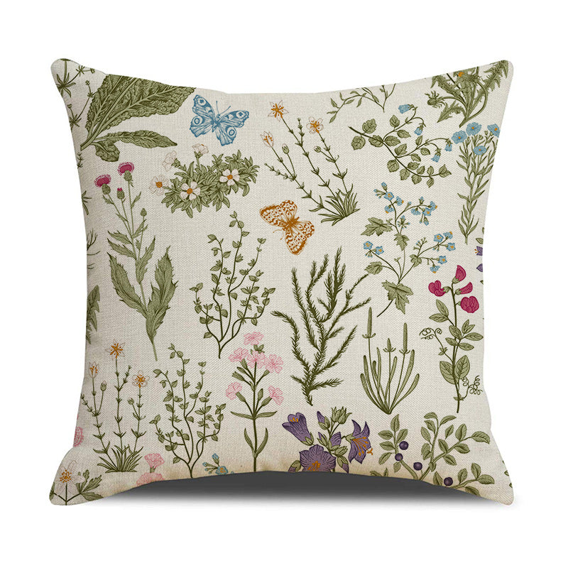 Botanical Floral & Quote Throw Pillow Covers Set Decor