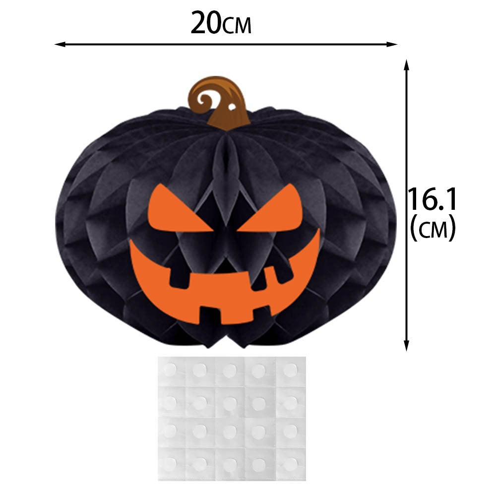 Halloween Paper Hanging Decor Pumpkin Spider Garland