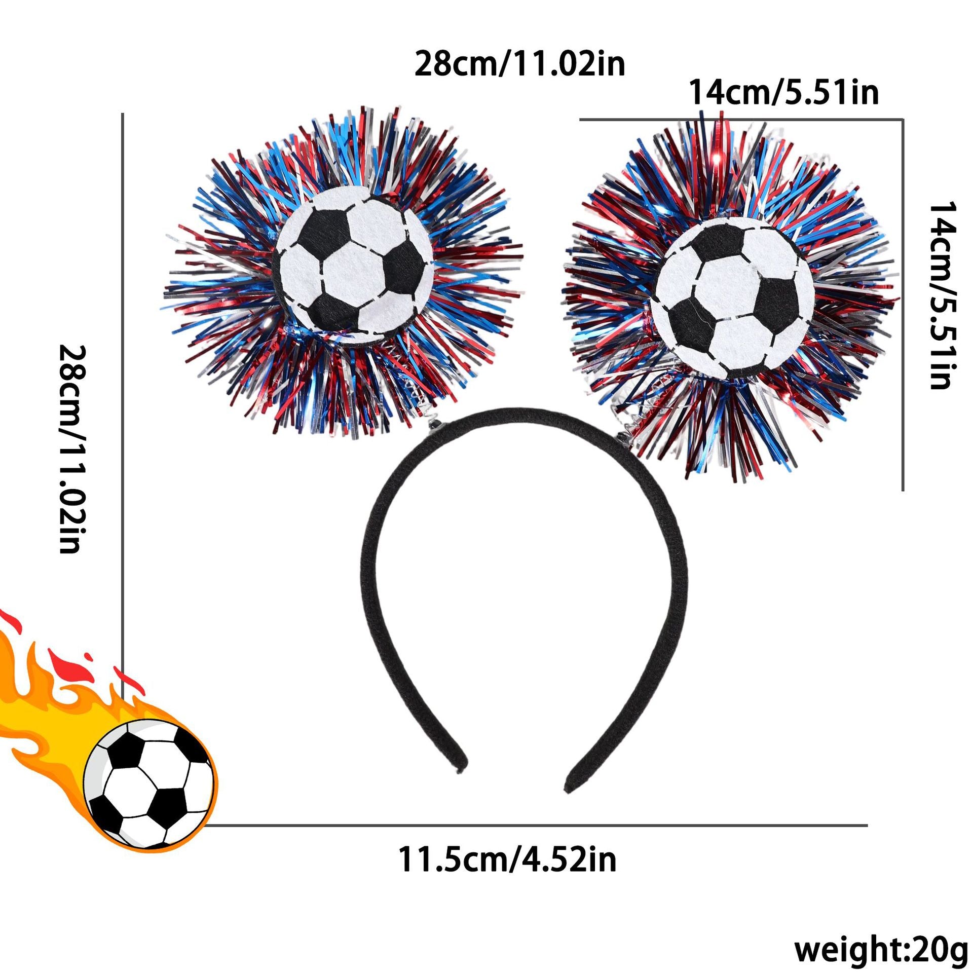 World Cup Football Headband Soccer Fan Party Accessory