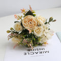 Valentine Faux Peony Rose Hydrangea Mini Bouquet Home Decor
