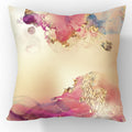 Nordic Gold Foil Abstract Velvet Throw Pillow Cover