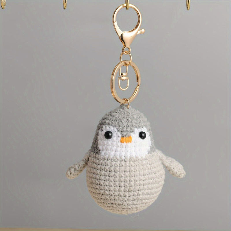 Crochet Animal Keychain Cute Handmade Plush Bag Charm